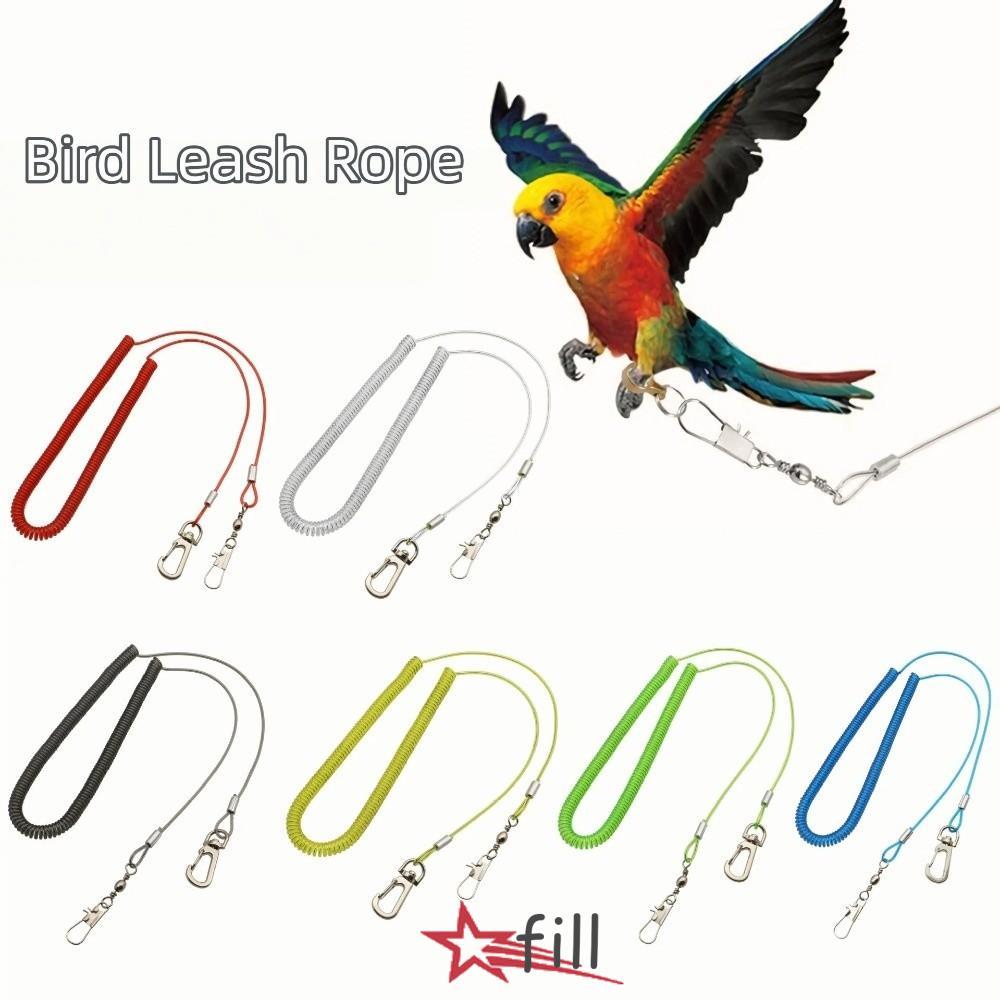 FILL Bird Flying Leash, Anti-bite Ultra-light Parrot Training Leash,เชือกยืดหยุ่น 3/5Mความยาวตัวเลือกเครื่องมือการฝึกอบรมสัตว์เลี้ยงอุปกรณ์สัตว์เลี้ยง