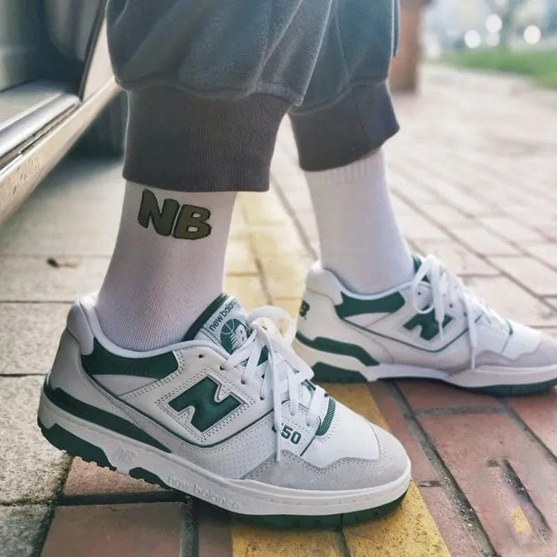 NEW BALANCE 550 รองเท้า New Balance สีขาวและสีเขียว กรมท่า สีดํา รองเท้า 550 ใหม่ Balance ครบชุดในกล