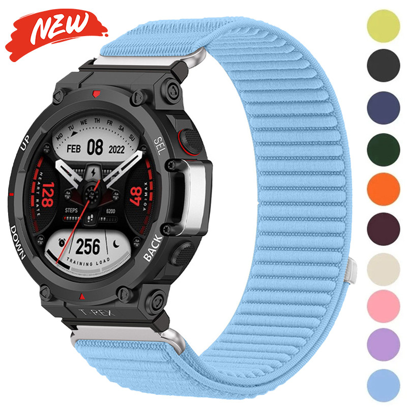 สายไนลอนสําหรับ Amazfit T-Rex 3/T-Rex 2/T-Rex 2 Ultra/T-Rex/T-Rex Pro สายนาฬิกาอุปกรณ์เสริม