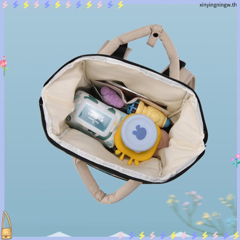 BAGSMART กระเป๋าเป้สะพายหลังแม่กระเป๋าผ้าอ้อม กระเป๋าเป้สะพายหลังเด็กความจุขนาดใหญ่กันน้ำกระเป๋ามือก