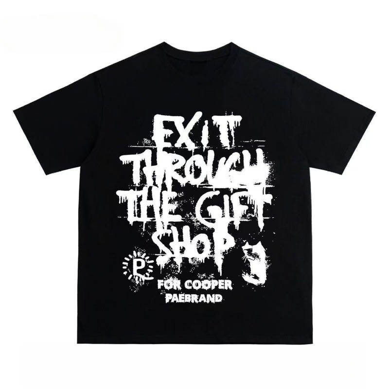 เสื้อยืดไซซ์ใหญ่ ลายเส้นแบบ Banksy Inspired