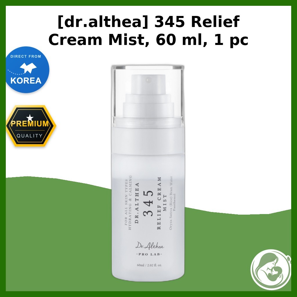 [dr.althea] 345 Relief Cream Mist, 60 ml, 1 ชิ้น / Korean Cream Mist / Quick Moisture / ของแท้ 100% by Mom_Soul