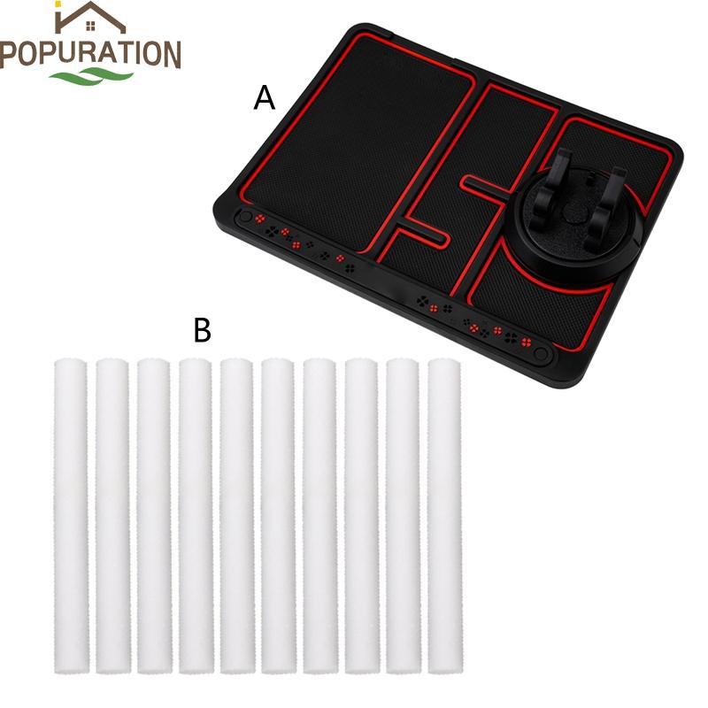 POP 4 in 1 Sticky Dash Mat สําหรับ Auto Anti-Slip โทรศัพท์ Dashboard Pad Multi-functional พร้อมผู้ถื