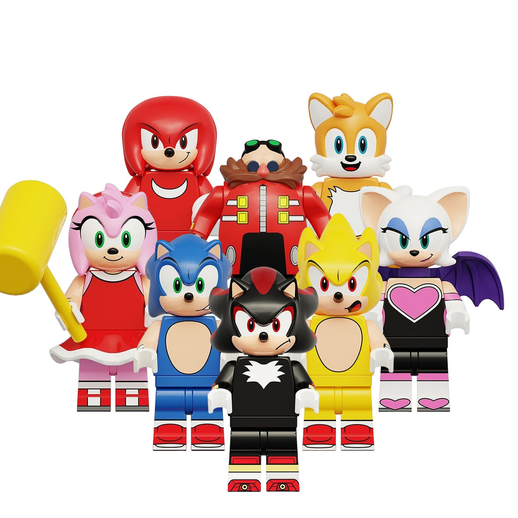 Anime Sonic Action Figure Teirusu Nakkurusu Shadow Rouge the Bat Amy Rose Sonic Dr Eggman ของเล่นคอล