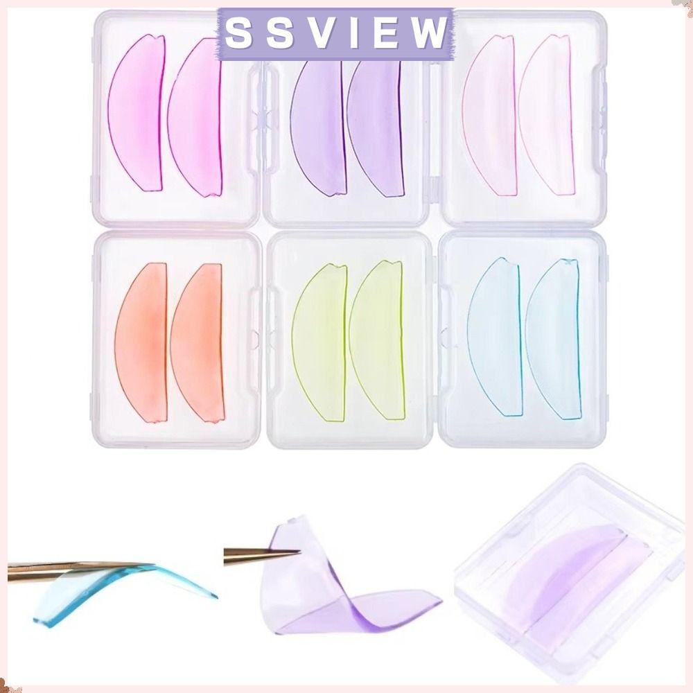 STILLSAVIEW Softening Lifting Lashes Rod Shield, Ultra Thin Eyelash Curler อุปกรณ์เสริมซิลิโคน Eyelash Perm Pads, Self-Adhesive Reusable Applicator เครื่องมือ Sticky Lashes Rods