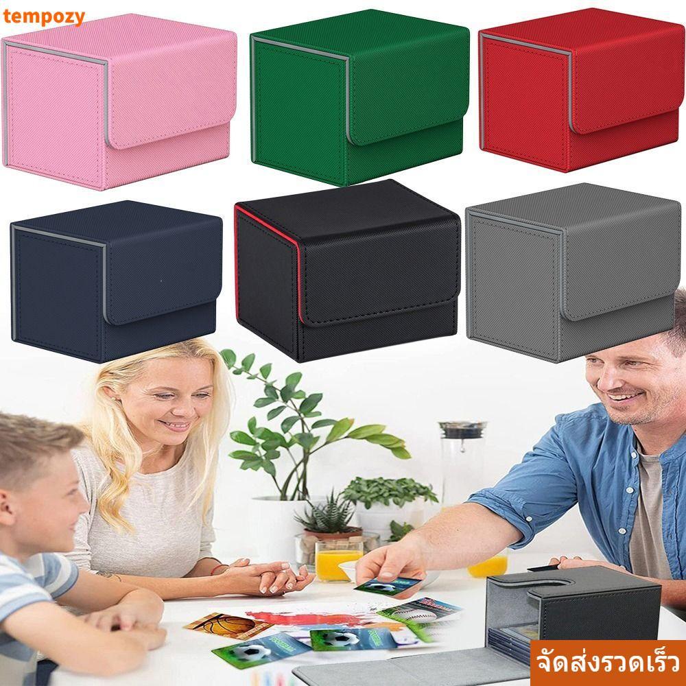TEMPOZY เกม MTG Trading Card Holder, Organizer สะสมเกม,ของขวัญกล่องของขวัญกล่องของขวัญกล่อง Protectors PU คอนเทนเนอร์ผู้หญิงผู้ชาย