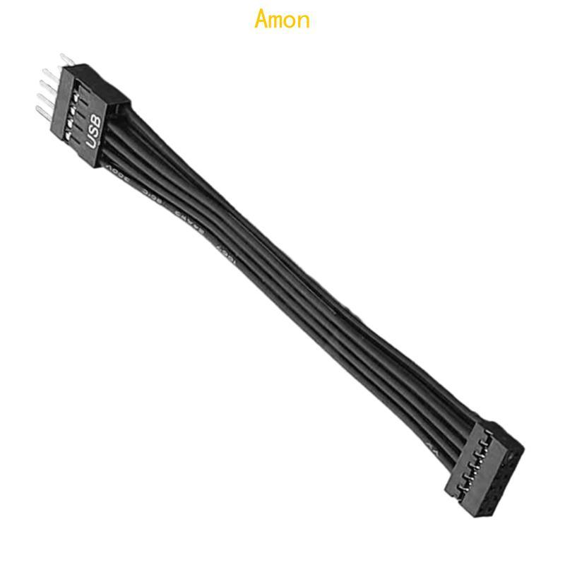 Amon Mini USB Switchig Cable USB 9Pin to 11Pin Female Converter Line สําหรับเมนบอร์ด