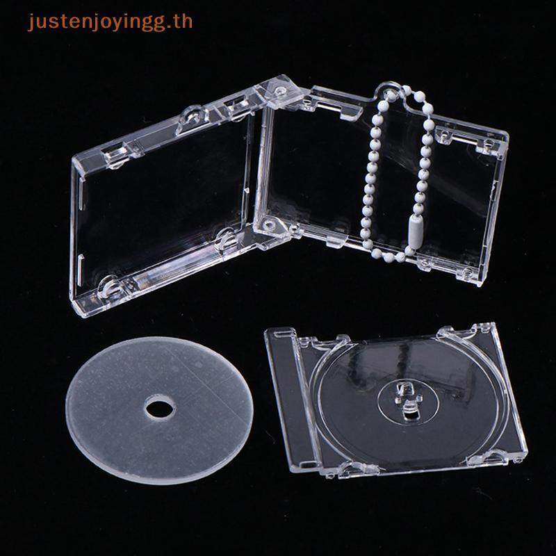 { JJTH } Mini NFC Functional CD Disc Case Key Chain Peripheralmemorative Album Key Holder สําหรับจี้