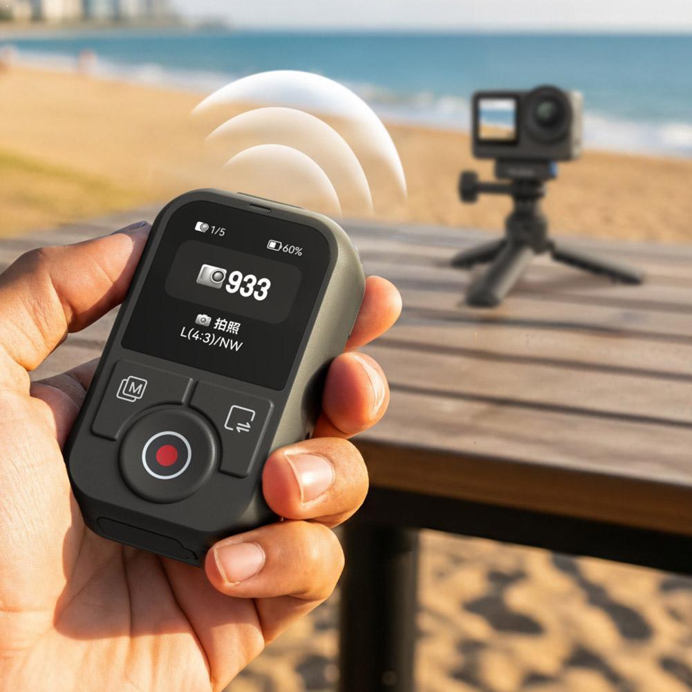 มินิไร้สายบลูทูธรีโมทคอนโทรลสําหรับ DJI OSMO Action 6/5pro/4/OSMO 360 Action 6 Action กล้องอุปกรณ์เสริม 60M ระยะทาง