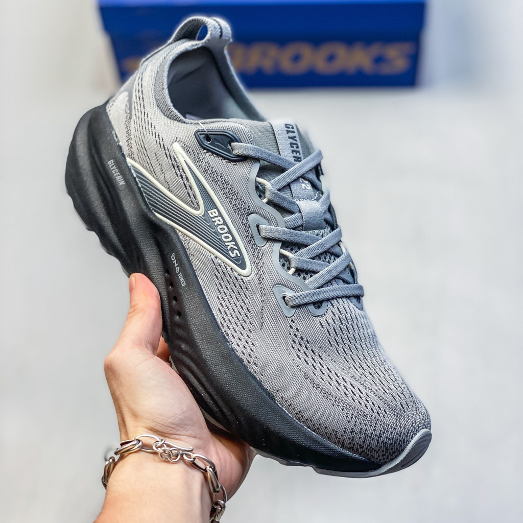 Brooks Glycerin 22 รองเท้าวิ่ง Low-Top กันลื่นทนต่อการสึกหรอสําหรับผู้ชายและผู้หญิง J8DJ
