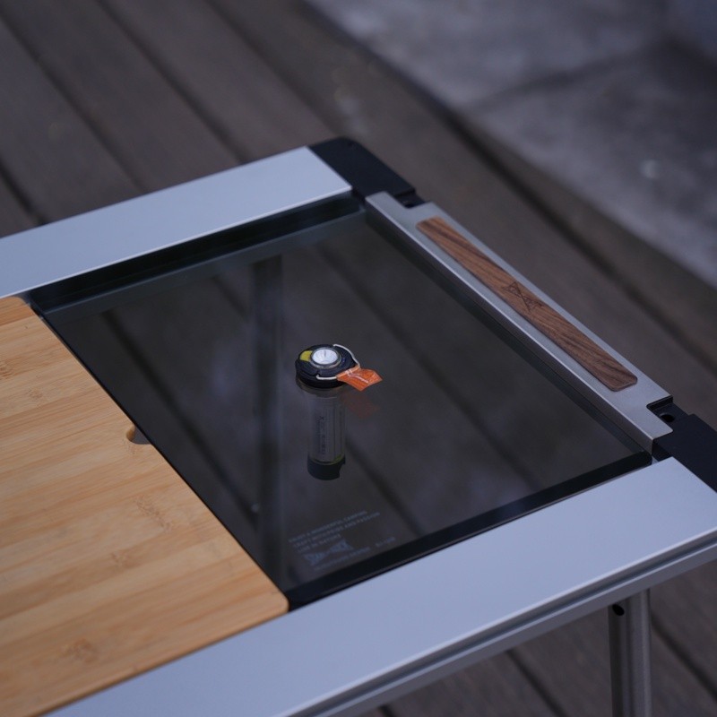 Outdoor Camping IGT Table Accessories, StanLuck1uni0.5 unit Tempered Glass Cover Plate, เหมาะสําหรับ snow peakCK149/150