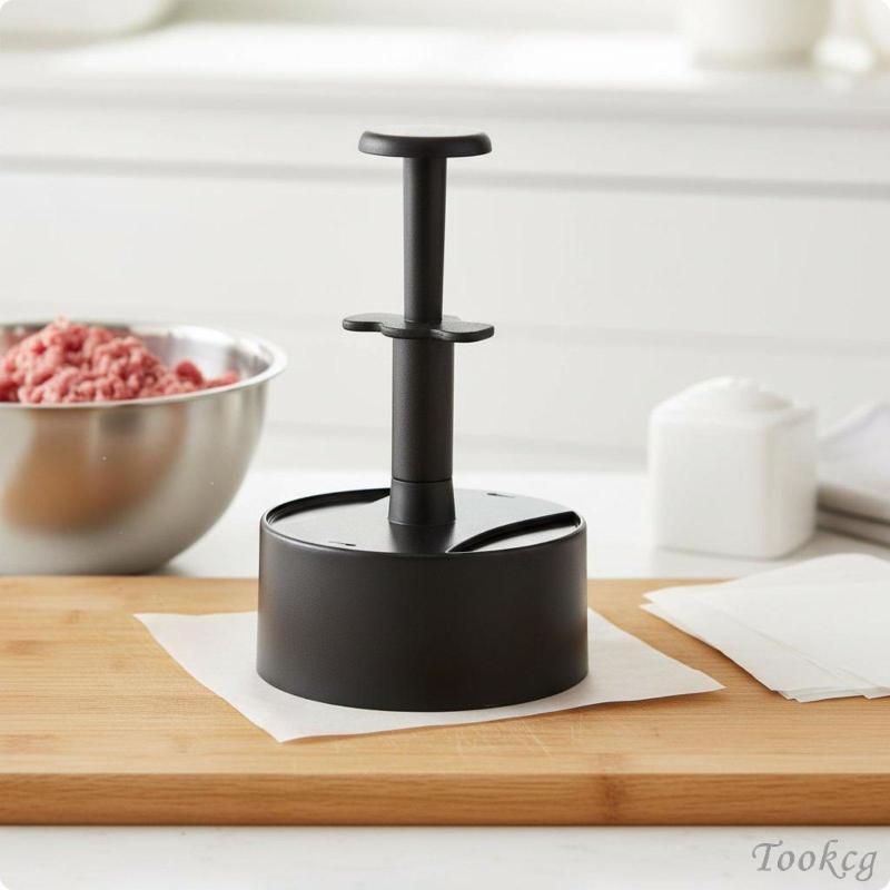 [Tookcg] Burger Patty Press Nonstick Mold Meat Press Tool Hamburger Shaper for Kitchen Grill BBQ เตร