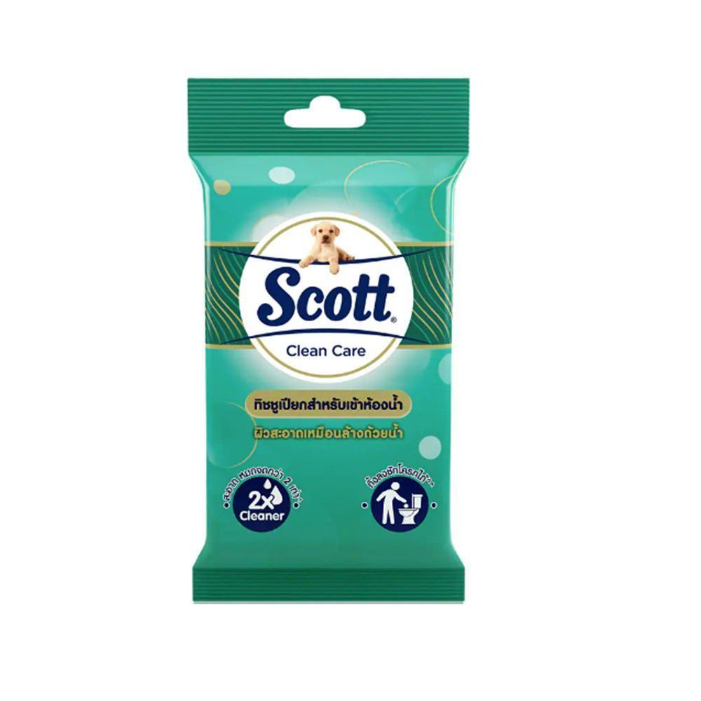 สก๊อตต์คลีนแคร์ มอยส์ไวพ์ 10แผ่น SCOTT CLEAN CARE MOIST WIPES 10 SHEETS