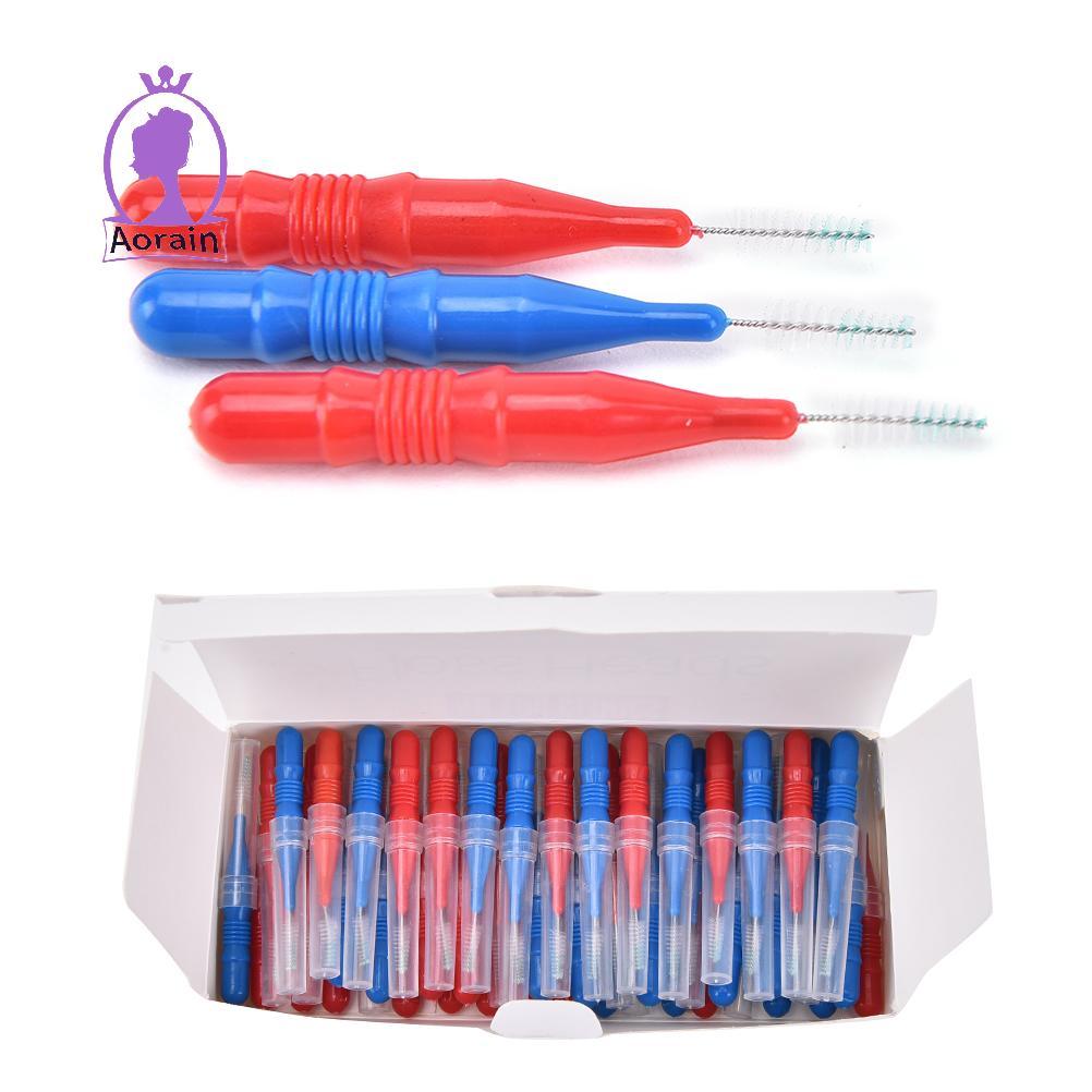 # ANTH # 50X Clean Tooth Floss Head Hygiene Plastic Inter Brush Toothpi .