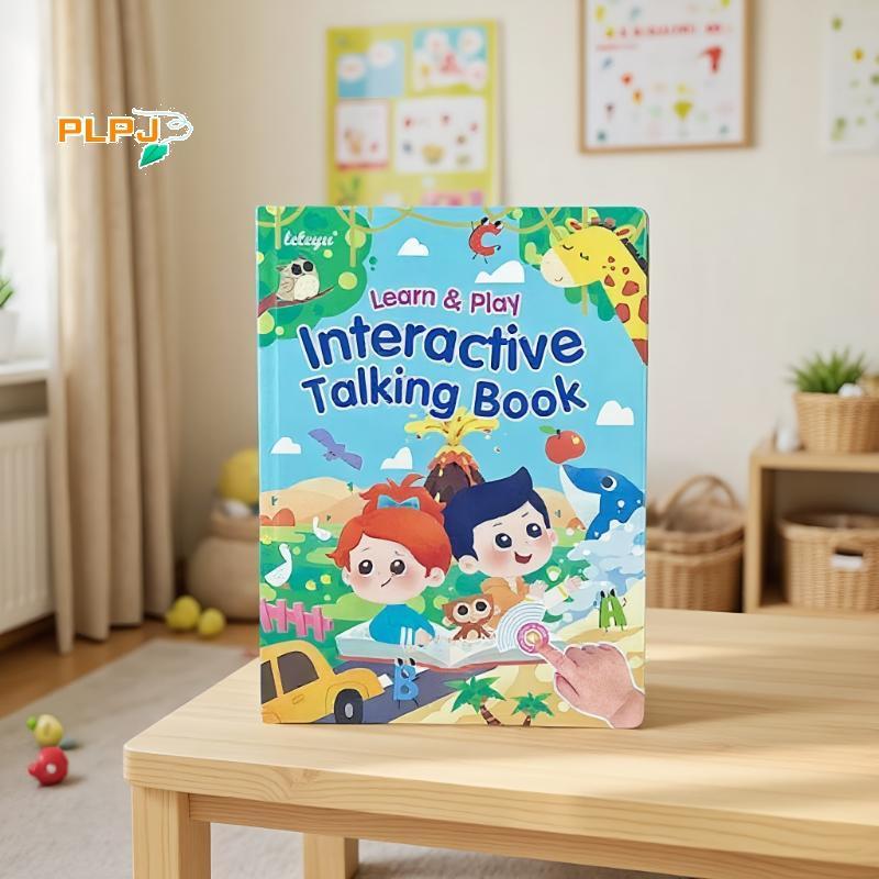 PLPJ 1 ชิ้นมัลติฟังก์ชั่ Ebook Montessori ภาษาอังกฤษ Word การเรียนรู้เครื่องอิเล็กทรอนิกส์อ่านหนังสื