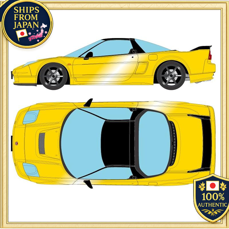 EIDOLON 1/43 Honda NSX-R (NA2) 2002 TE37 Wheels New Indy Yellow Pearl Finished Model EM825C