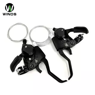 ODS จักรยานเสือภูเขา Derailleur Linkage Finger Shifter 21 แบบบูรณาการ 24 ความเร็ว 27 อลูมิเนียม OD