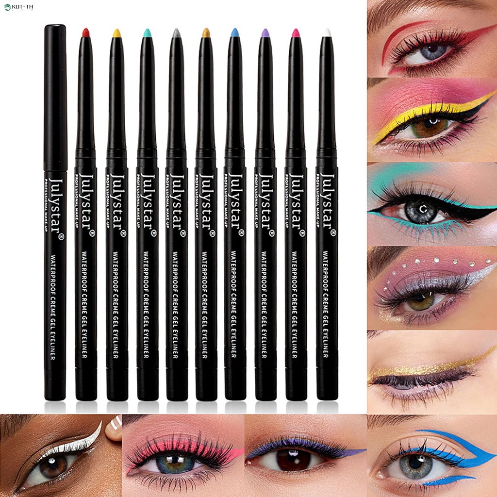 ปากกาเจล Eye-Liner สี Highlight Smooth Eye-Liner ปากกาสําหรับเทศกาลดนตรีคอนเสิร์ต Rave Party