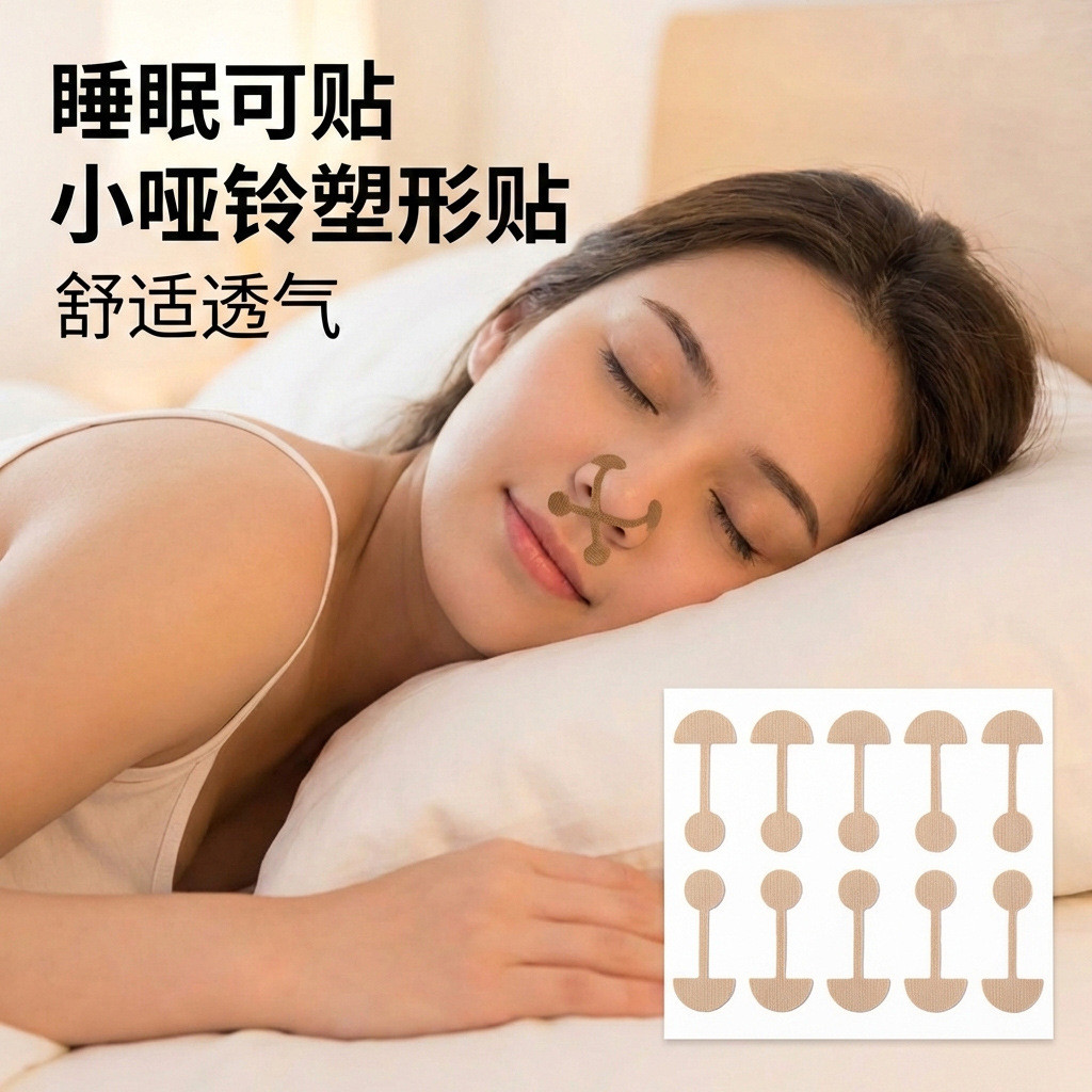 แผ่นแปะจมูก Lixin Small Dumbbell Nasal Wing Patch Soft Spasm Correction Box Clip Small Nose Sticky E