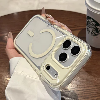 เคสโทรศัพท์แม่เหล็ก สําหรับ iPhone 17 Pro Max Air 16 15 14 Pro Max 16 Plus สีลูกกวาดกันกระแทกซิลิโคนอ่อนนุ่ม
