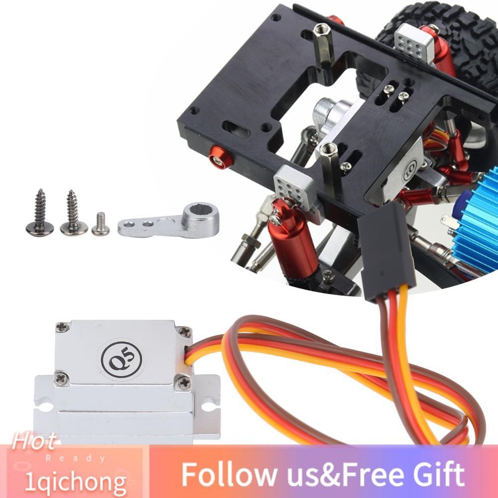 1qichong-th 9G WPL B1 / B16 B24 B36 C1 C24 C34 Q60 Q61 Q65 MN 90/99 RC รถโลหะเต็มรูปแบบหางเสือเซอร์โ