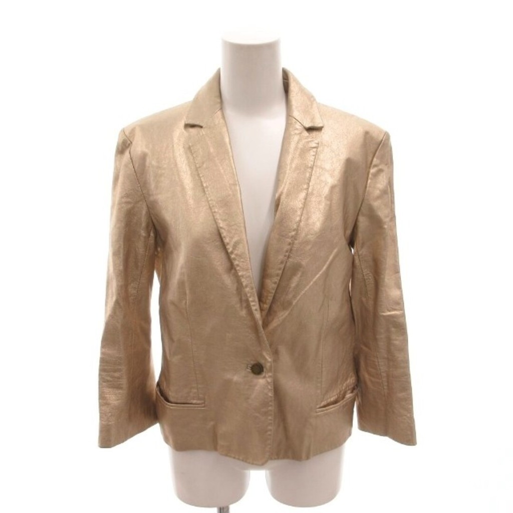 ZADIG & VOLTAIRE Jacket Tailored gold leather Direct from Japan Secondhand