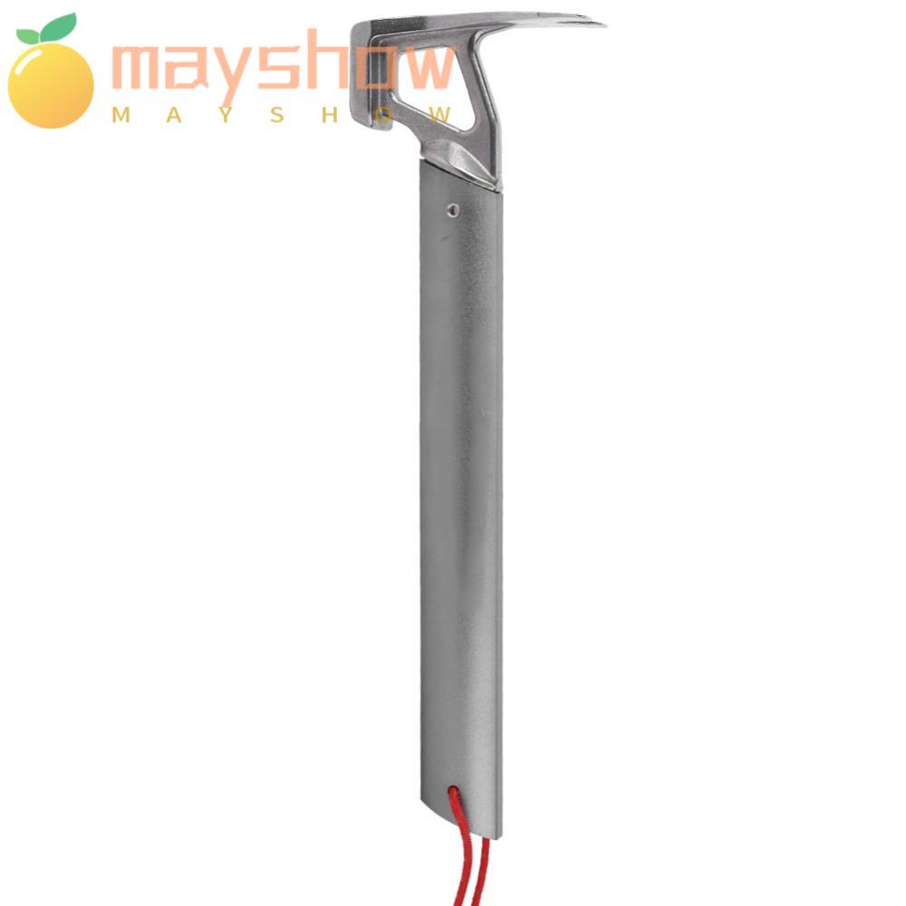 MAYSHOW เต็นท์ Stake Hammer, สีเทา Heavy Duty Camping Hammer, อลูมิเนียมทนทานแบบพกพาเต็นท์เล็บค้อน B