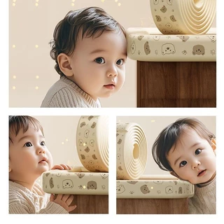 แถบโฟมป้องกันการชน กันกระแทกเด็ก ความหนา80MM ยาว 2 เมตร ไม่ต้องใช้กาว เพื่อความปลอดภัยของเด็ก ทนทาน