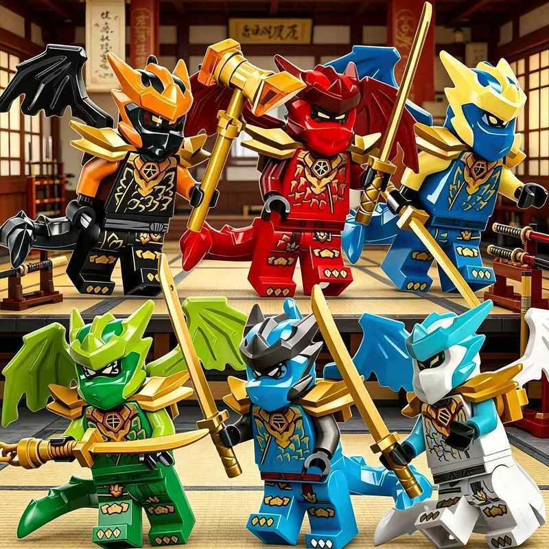 Phantom Ninja Dragon Form Oxtail มีด Lloyd Building Block ของเล่น Season 20 Protagonist