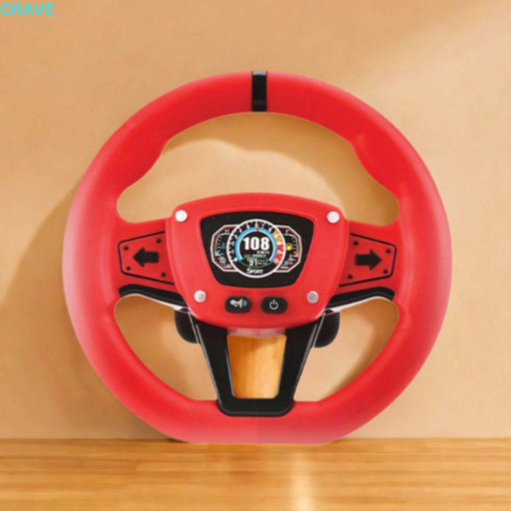 พวงมาลัย CRAVE Copilot 360 ° หมุนของเล่นพวงมาลัยจําลองการศึกษาในช่วงต้น, จําลองแบบโต้ตอบอเนกประสงค์จ