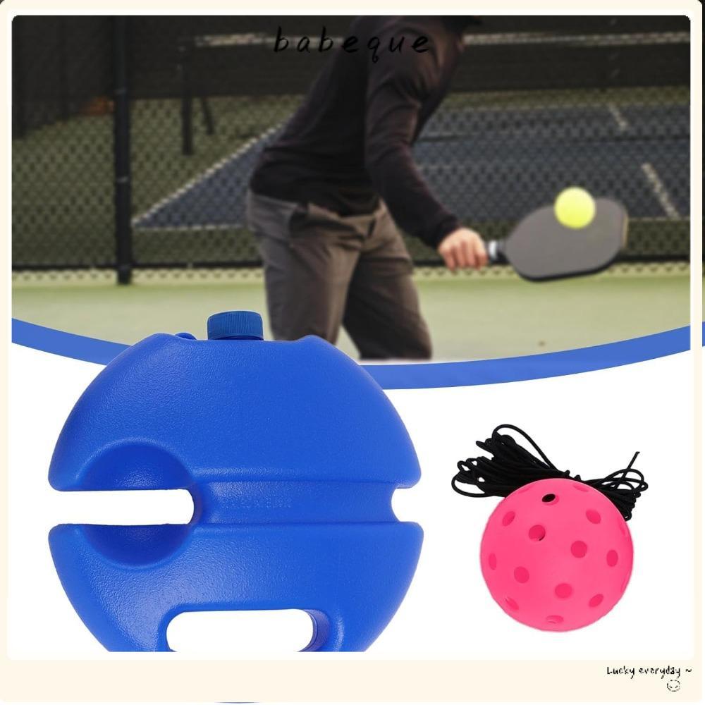 Babeque Pickleball Trainer อุปกรณ์ฝึกเดี่ยวพร้อมลูกบอล Rebound และเชือก อุปกรณ์เสริมกีฬา