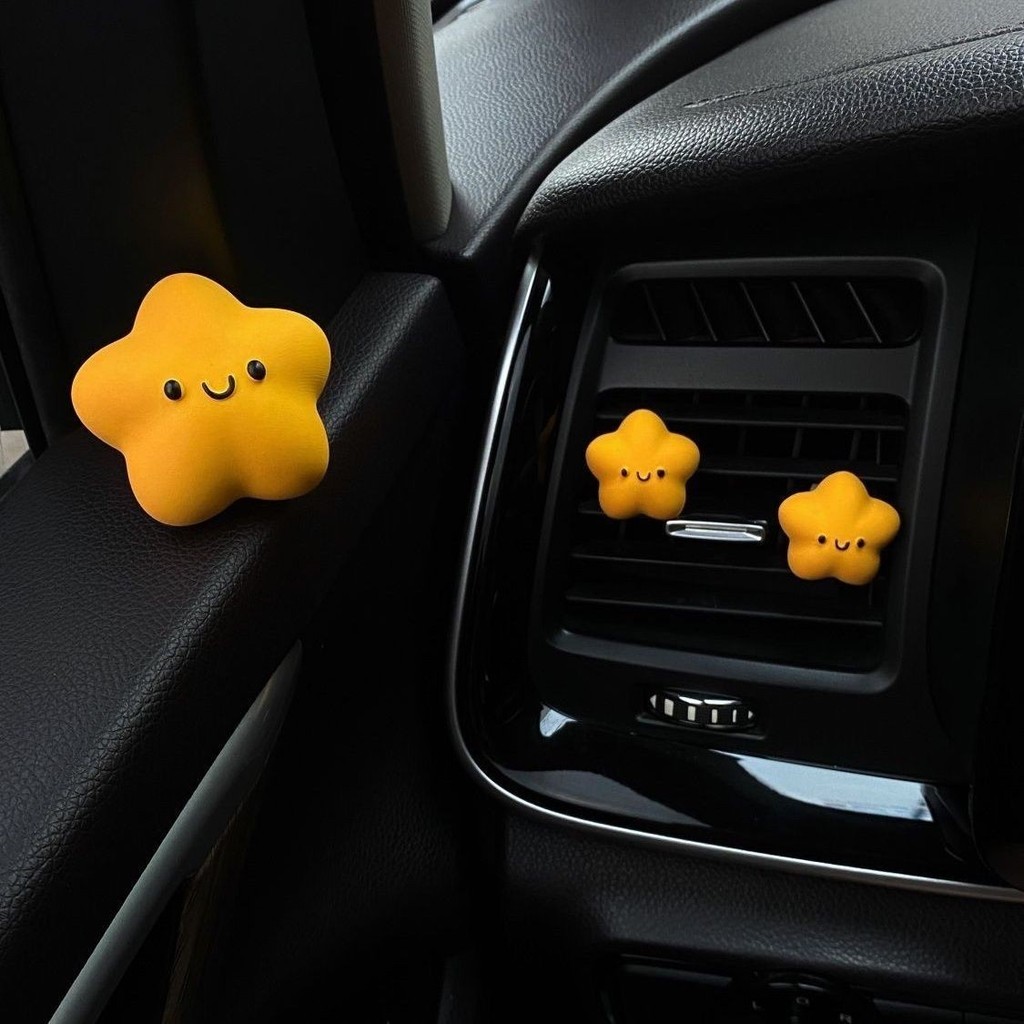 A Lucky Star Diffuser Stone น่ารัก Car Air Outlet Aromatherapy Star Air Conditioner เครื่องประดับพรี