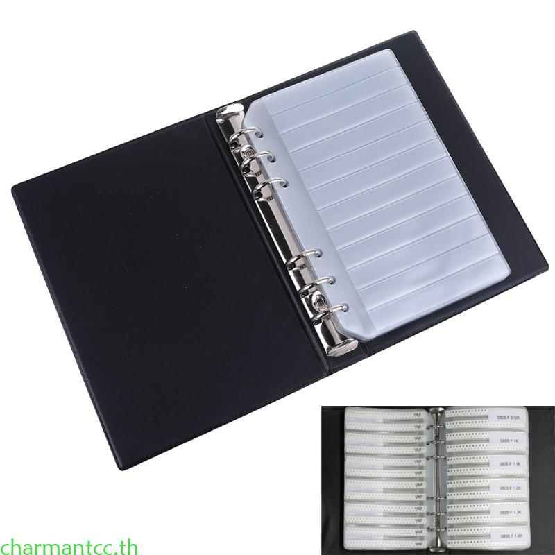 Charmantcc Capacitor Resistance Package Component Sample SMT Book Assortment 0201 0402 0603