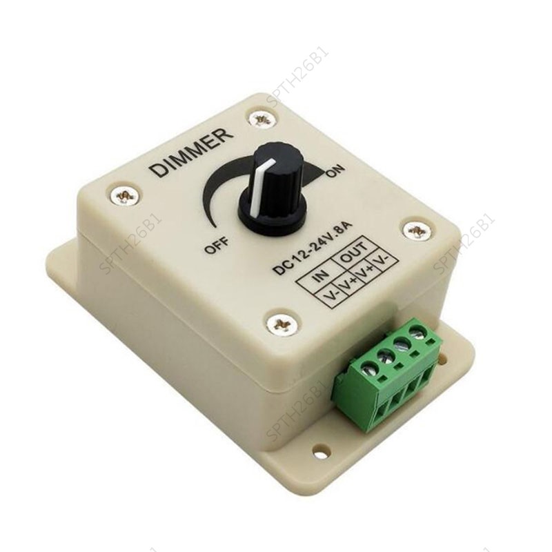 ไฟ LED Dimmer สวิทช์ปรับ Power control DC 12V 24V 8A ความสว่างโคมไฟ Strip Driver สําหรับ LED Strip L