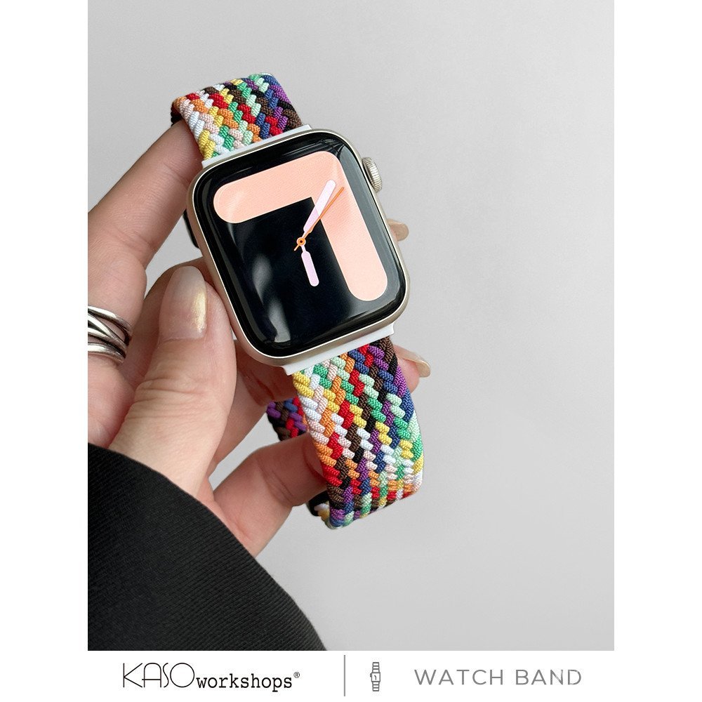 TKFC [การจัดส่งจีน] เหมาะสําหรับ iwatch9 สาย Apple Watch applewatch8 สไตล์ใหม่ไนลอนถักแม่เหล็กชาย Hi