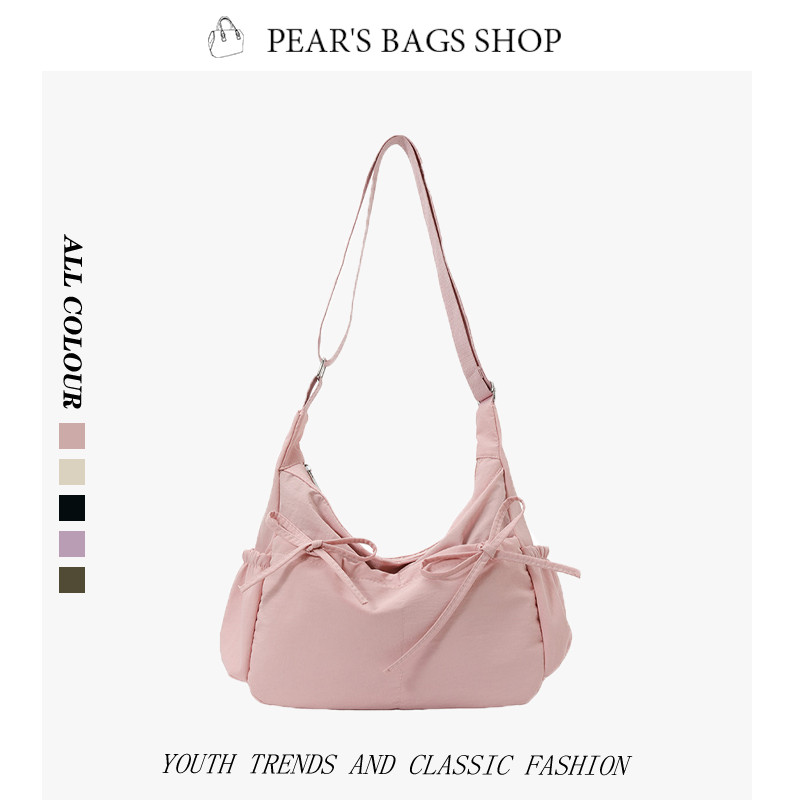 Pearsbags 🚚จัดส่งในประเทศไทย กระเป๋าสะพายเดี่ยว หลากหลายสี สไตล์ญี่ปุ่นที่เรียบง่ายขนาดใหญ่