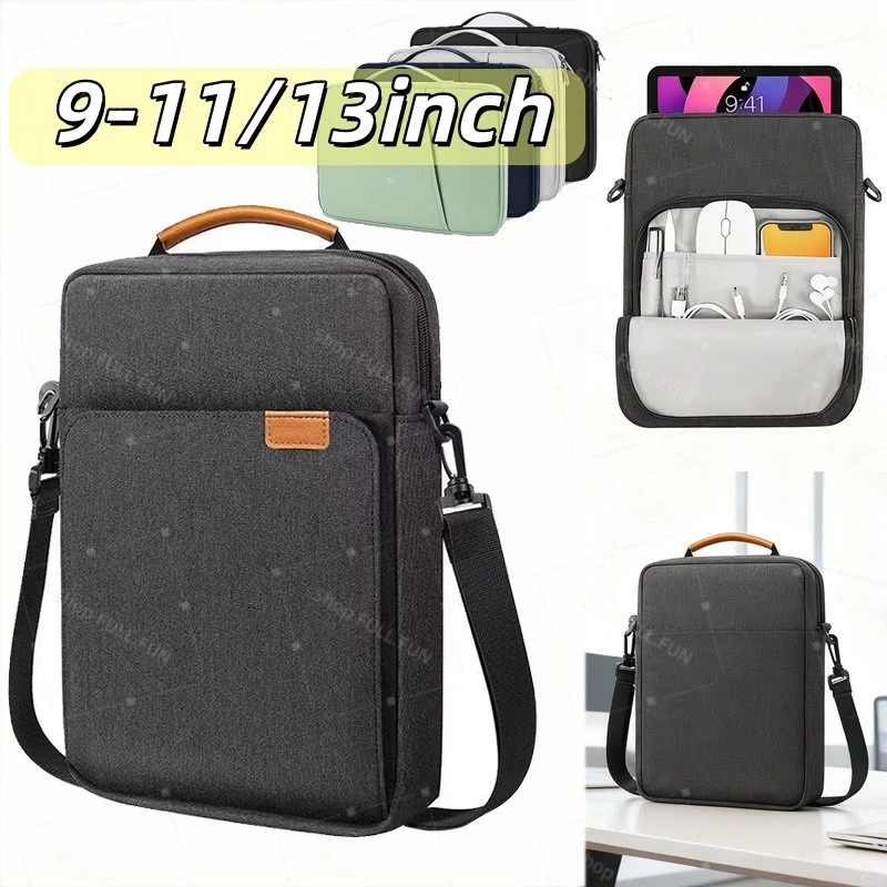 [พร้อมส่ง] 9-11 นิ้ว และ 13.3 นิ้ว กระเป๋าใส่ ipad Tablet Laptop มีสายสะพายไหล่ มีหูหิ้ว กันน้ํา ขนาด