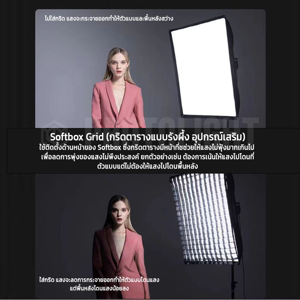 Protolight ซอฟต์บ็อกซ์สี่เหลี่ยม Square Softbox คลิปล็อค รูปที่ 4