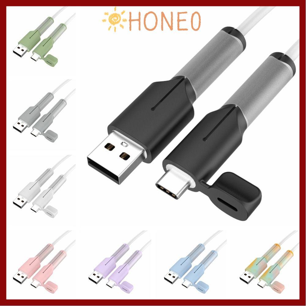 ฝาครอบป้องกันสายชาร์จ HONE, ฝาครอบกันฝุ่น Type C ตัวป้องกันสายชาร์จ, อุปกรณ์ซิลิโคนถนอมสายไฟ, ฝาครอบซิลิโคน