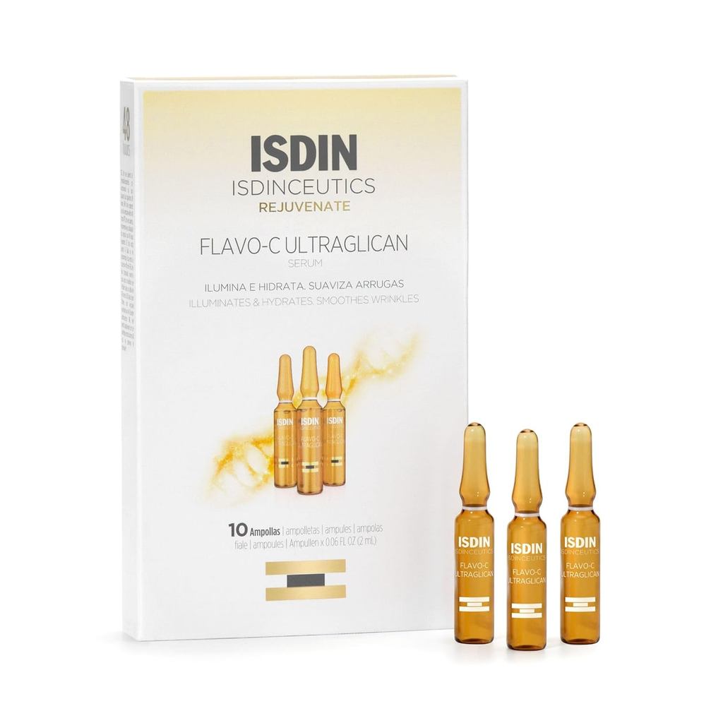 ISDIN Isdinceutics Flavo-C Ultraglican Vitamin C และ Hyaluronic Acid Brightening และ Antioxidant Day