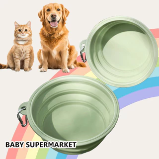 ชามซิลิโคนพับได้สัตว์เลี้ยง Macaron color 🐶ใช้ได้ทั้งสุนัขและแมว ชามใส่น้ำใส่อาหารพกพาได้ คุณภาพดี เหมาะพกออกไปข้างนอก