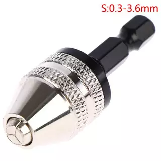 [Snowth] 1/4 Hex Shank Keyless Drill Chu Qui Change Adapter Converter เจาะอะแดปเตอร์ [zkm]