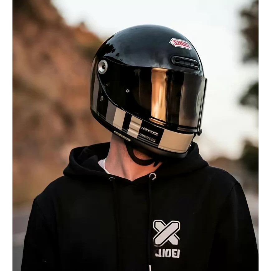 SHOEI Retro Glamster Domestic ยี่ห้อใหม่ Cruise Latte Harley รถจักรยานยนต์หมวกกันน็อคเต็มรถจักรยานยนต์ Four Seasons หมวกกันน็อค