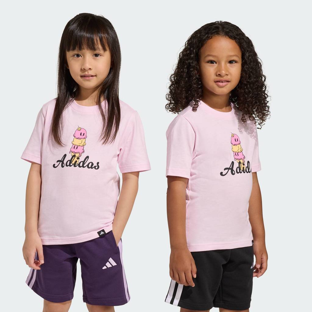adidas Lifestyle FOOD PACK GRAPHIC T-SHIRT KIDS Unisex Pink KA0542