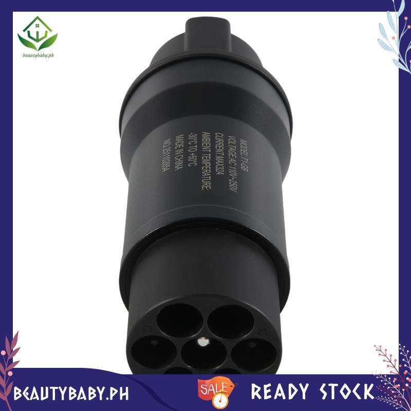 [beautybaby.ph] SAE J1772 ถึง GBT 32A อะแดปเตอร์ชาร์จรถยนต์ไฟฟ้าสําหรับ GBT เข้ากันได้กับเครื่องชาร์