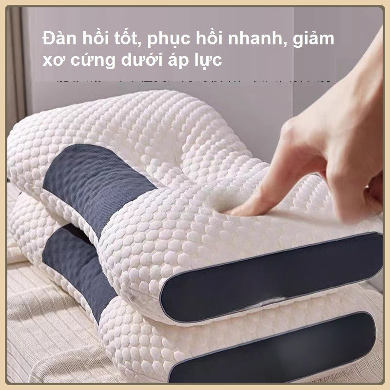 หมอนสปาป้องกันอาการปวดคอและไหล่ ป้องกันกระดูกสันหลังส่วนคอ ขนาด 50 x 70cm 750g -GL-ANHDUC77