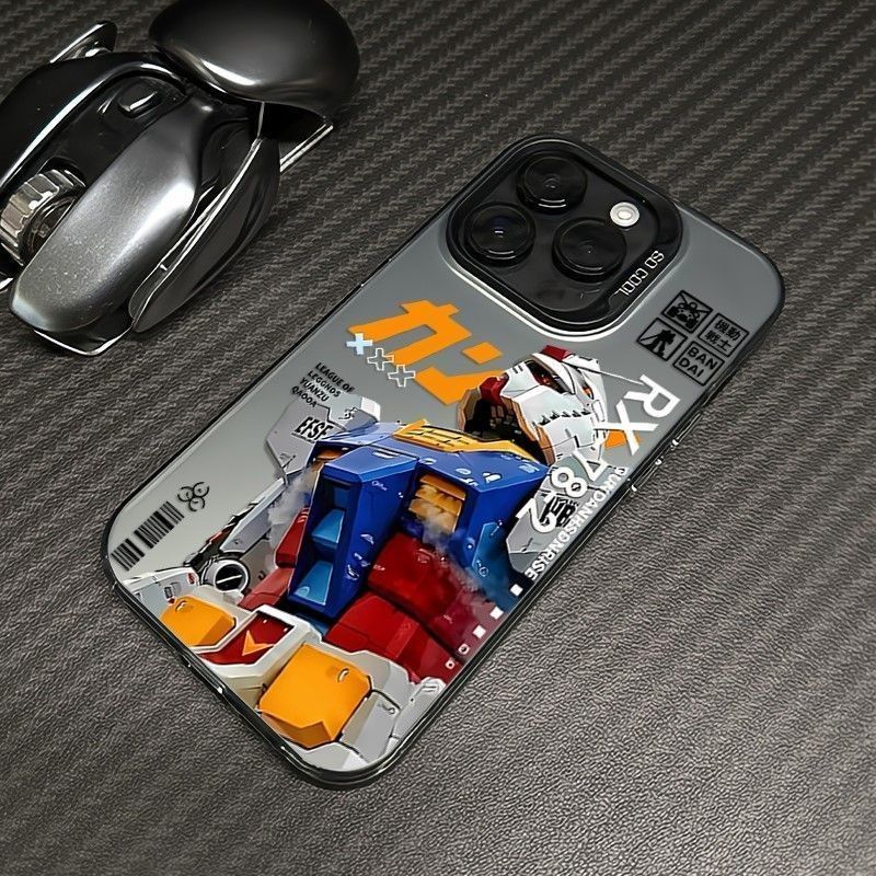 TPU Hard Shell เคสโทรศัพท์กันกระแทกตัวอักษรขนาดใหญ่ Mecha ตัวอักษร iPhone 11 12 13 14 15 16 17 PRO MAX XR 16PLUS XSMAX 11PROMAX 7PLUS 14PLUS 15PROMAX