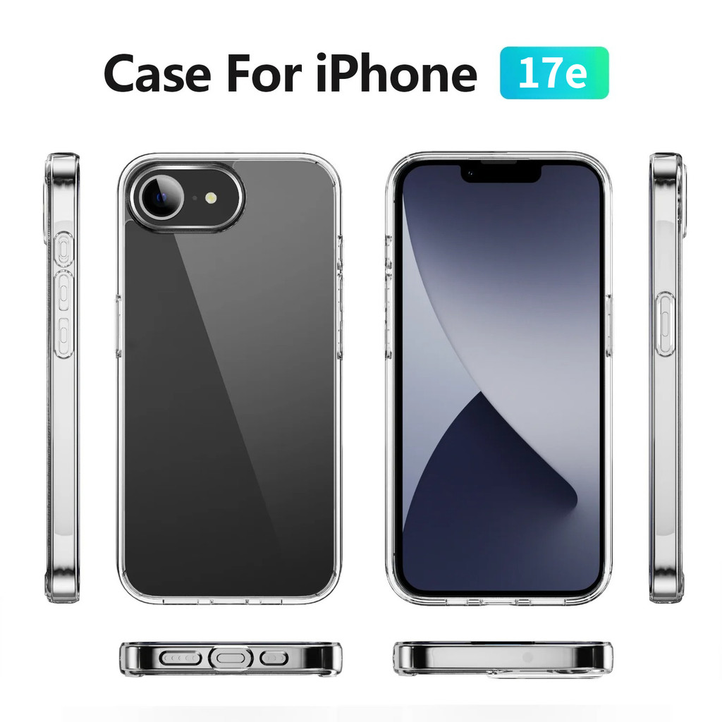 สําหรับ iPhone 17e เคสโทรศัพท์ Apple iPhone 17e ใส iPhone17E 2026 5G เคสโทรศัพท์ซิลิโคน