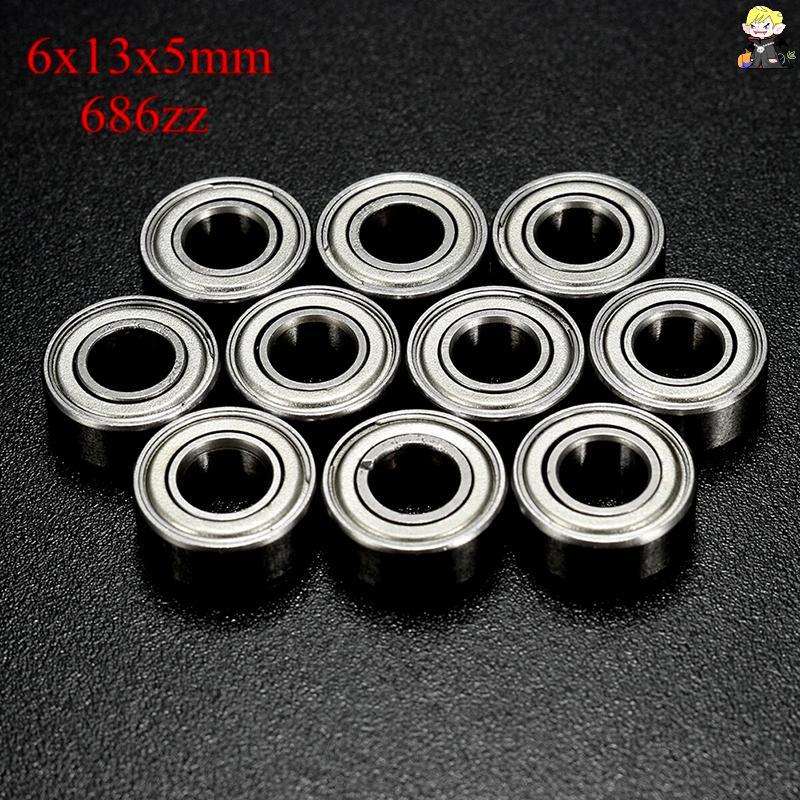 [CLA] 10Pc 686ZZ 6x13x5mm Miniature Ball Bearing 6*13*5mm Metal Shielded Mini Bearings [TH]