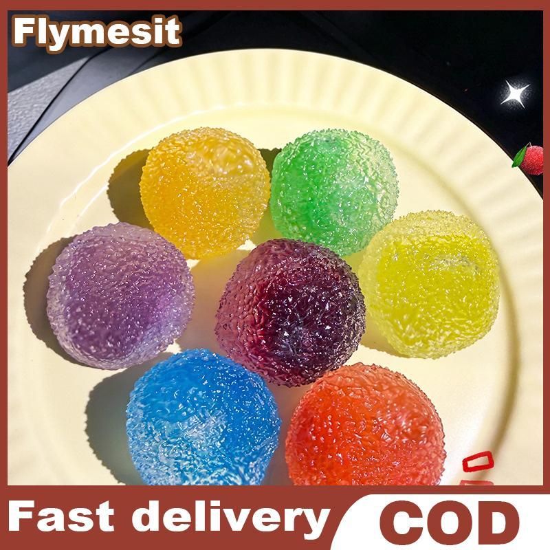 Flymesit Slushie Squeeze Ball 1PC Sensory Reusable Crunchy Crawling ของเล่นความเครียดบรรเทาสําหรับออทิสติก ADHD นักเรียนวัยรุ่นผู้ใหญ่ EN